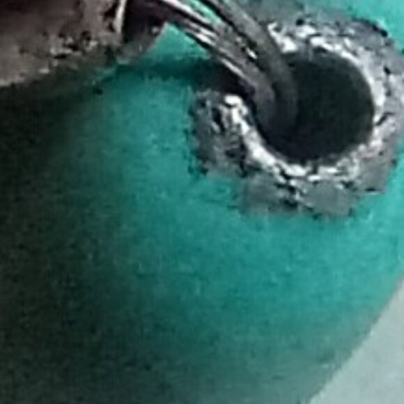 Genuine Vintage Native American Tumbled Turquoise and Silver Bead Necklace - Picture 8 of 9